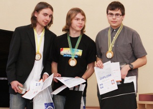 1. místo Ondřej Bartoš (vpravo), 2. místo Jakub Krásenský (u